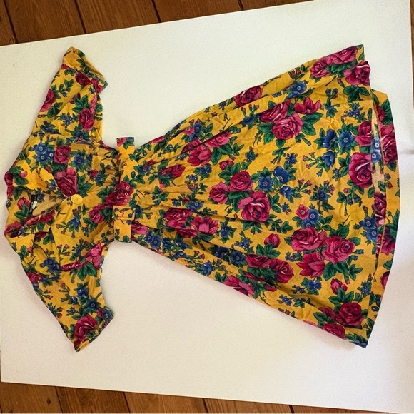 Vibrant Vintage Floral Midi Dress - Picture 15 of 15